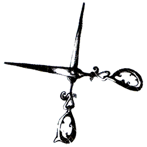 富士市美容室ショコラのハサミのアニメーション画像