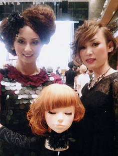 富士市の美容室ショコラはコンテスト受賞時、モデルさんの写真
