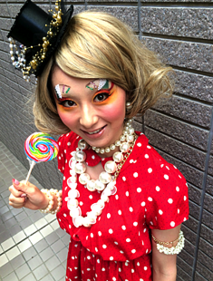 富士市おすすめの美容室ショコラのコンテスト中のモデルさんの写真